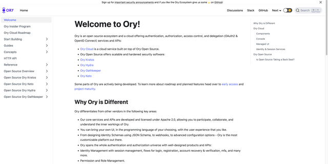 Ory Documentation